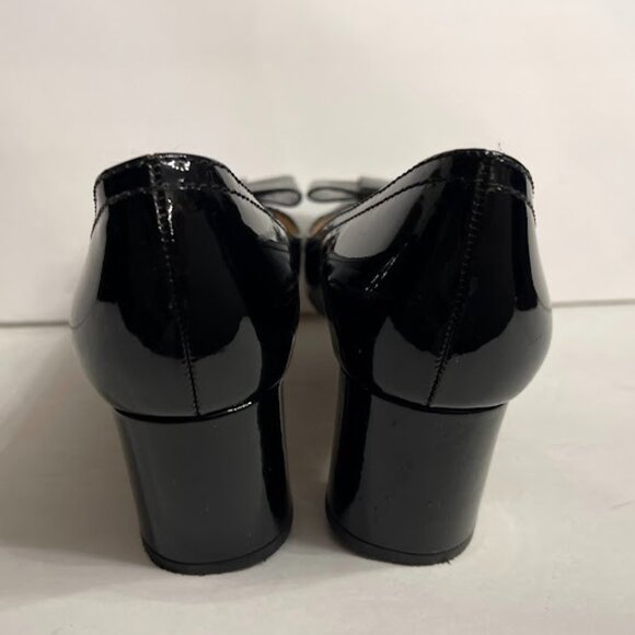 Kate Spade New York Patient Leather Black Bow Accent Pump - Picture 4 of 7